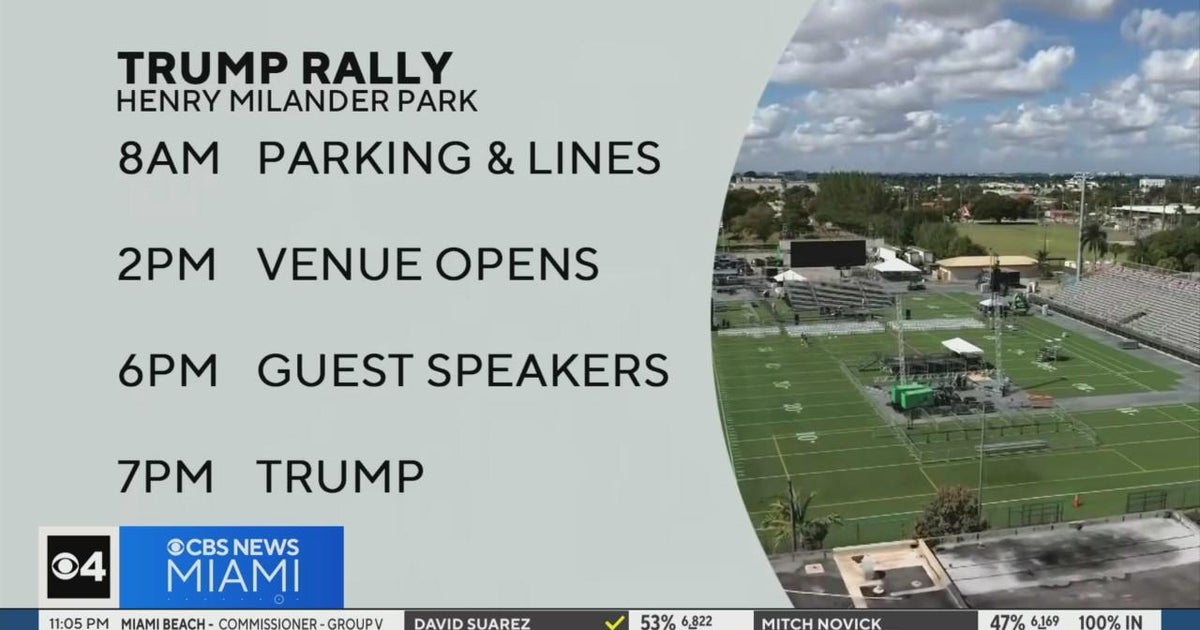What you need to know about the Trump rally in Hialeah - CBS Miami