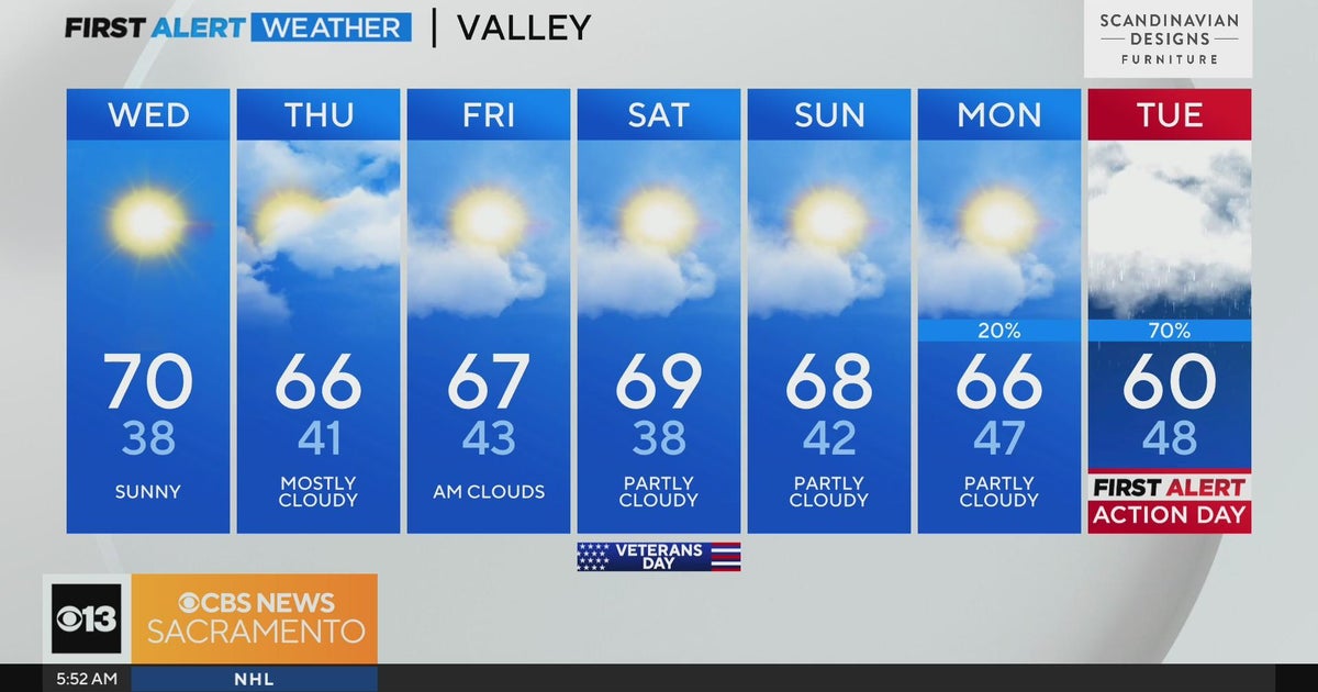 Wednesday morning weather forecast - Nov. 8, 2023
