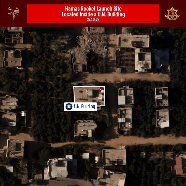 IDF photo of a Hamas rocket site in Gaza