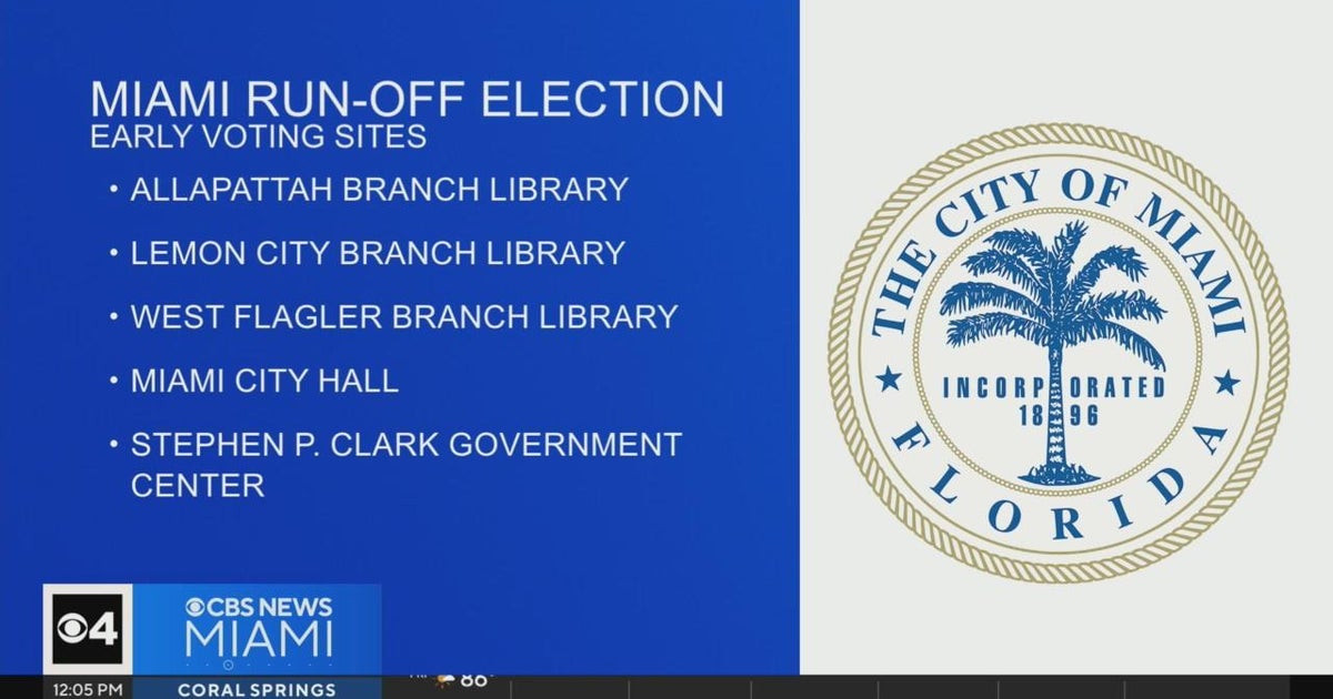Voting schedule set for Miami run-off elections