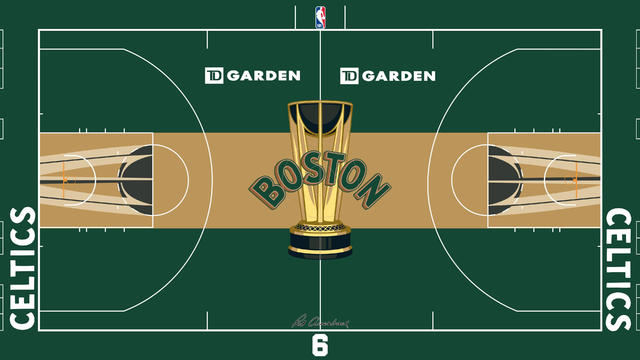 Celtics' in-season tournament court 