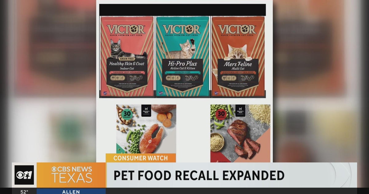 Pet food recall expanded CBS Texas