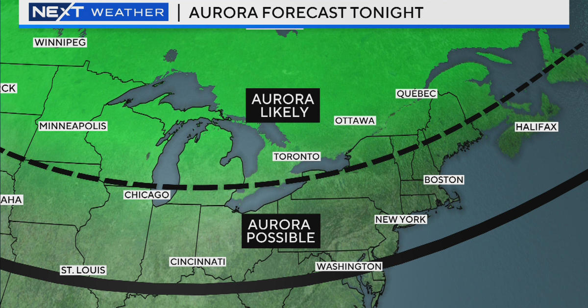 The northern lights could be visible in parts of New England on Saturday night