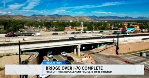 Construction on Interstate 70 bridge over 32nd Avenue complete - CBS ...