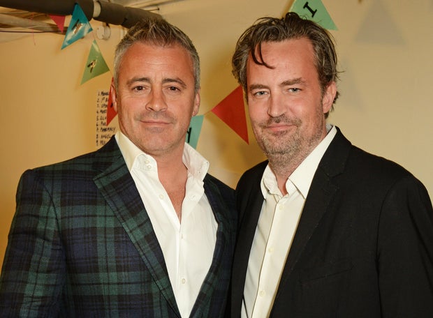 Matt LeBlanc Visits Matthew Perry Backstage At
