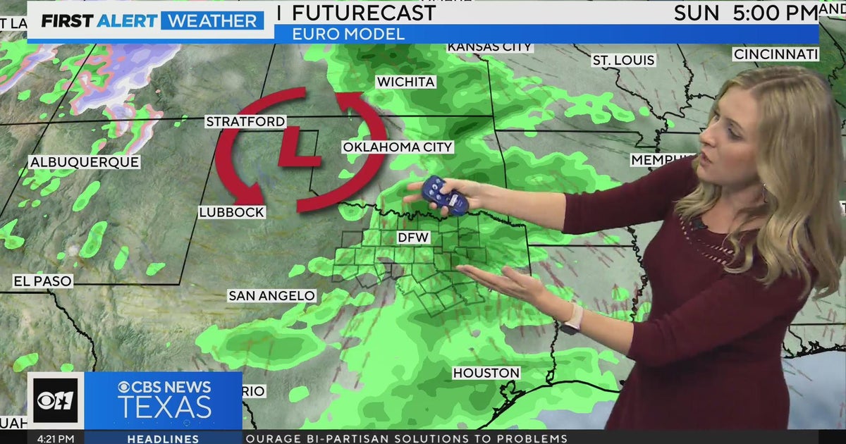 Warm end to the week, rain chances return on Sunday - CBS Texas