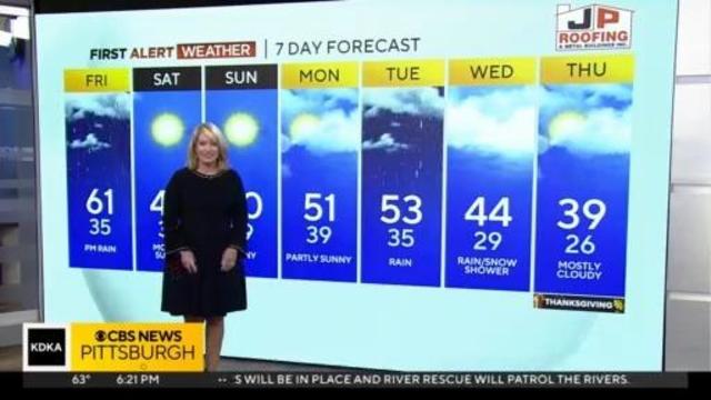 KDKA TV Evening Forecast 11 16 CBS Pittsburgh