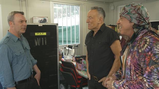 Jon Wertheim, Bruce Springsteen and Steven Van Zandt 