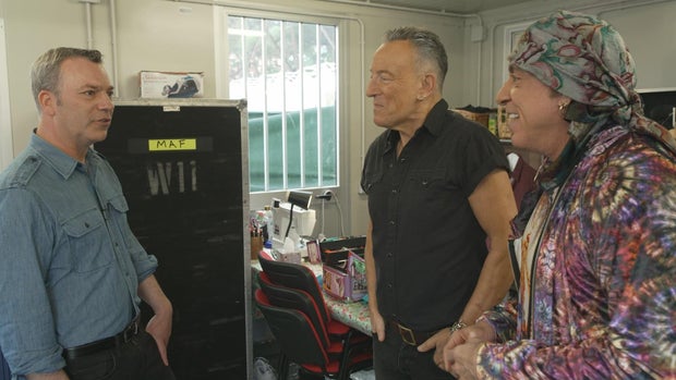 Jon Wertheim, Bruce Springsteen and Steven Van Zandt