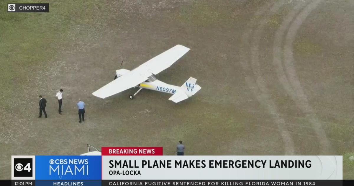 Compact aircraft created an crisis landing at Opa-locka Executive Airport