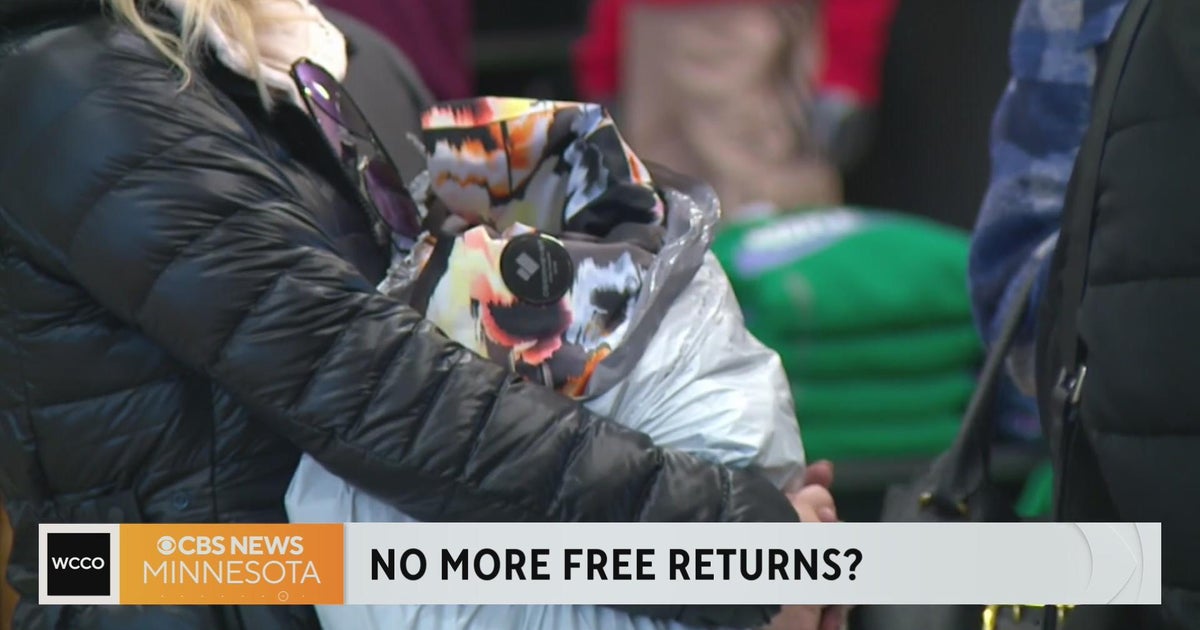 More retailers charging return fees CBS Minnesota