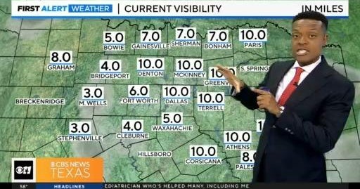 Patchy fog, cloudy skies blanket North Texas - CBS Texas
