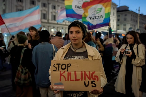 People Celebrate Transgender Day Of Remembrance In Rome
