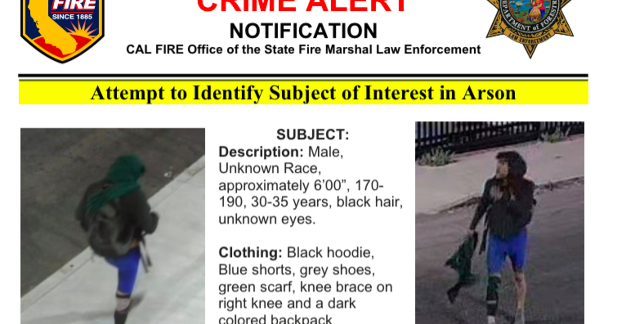 Investigators release images of “person of interest” in 10 Freeway fire