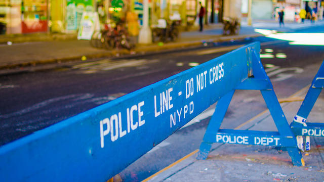 Police Line Bar in Chinatown, NYC 