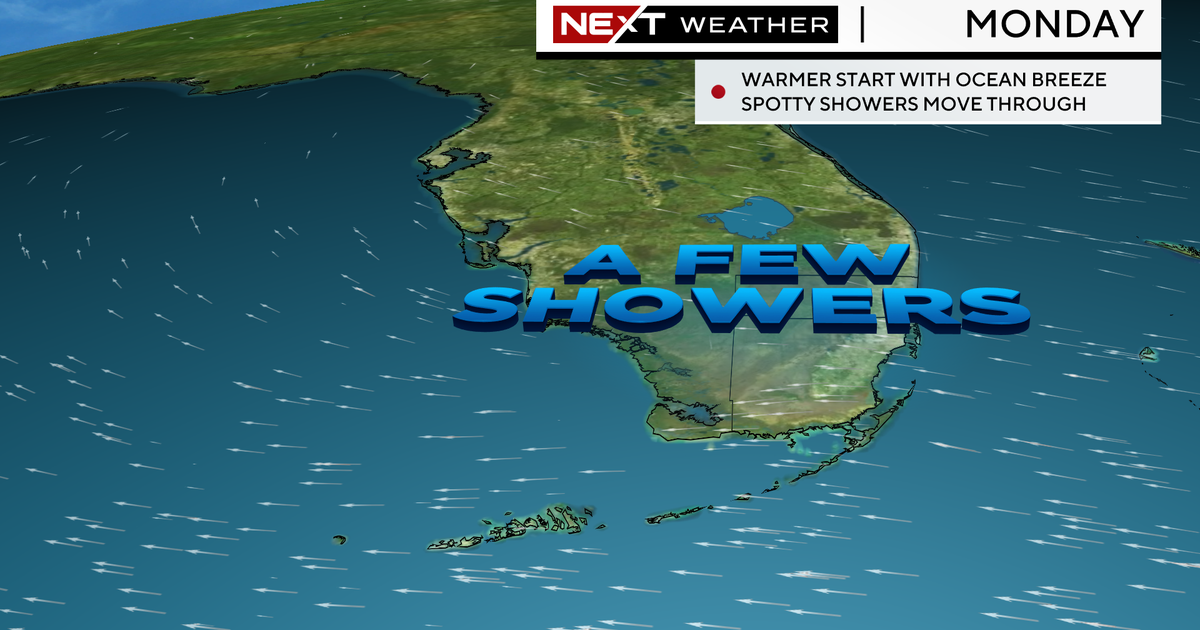 Typically sunny South Florida Monday