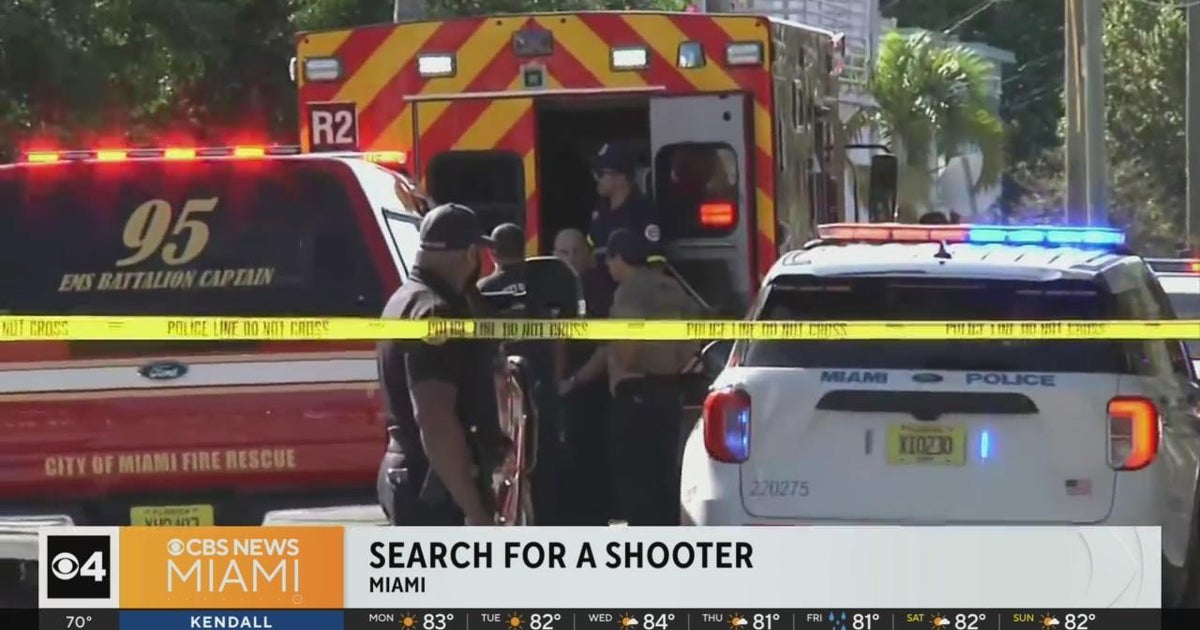Person shot in Miami apartment, search for gunman continues - CBS Miami