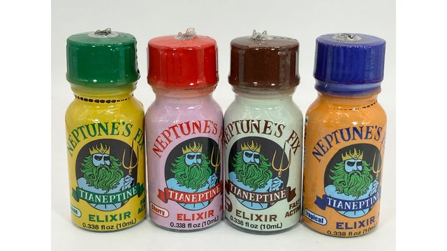 Bottles of Neptune's Fix, which the FDA is investigating for illegal substances 