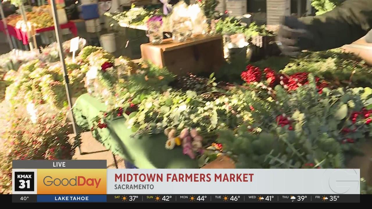 Midtown Farmers Market for Wreath Making Demo - Good Day Sacramento