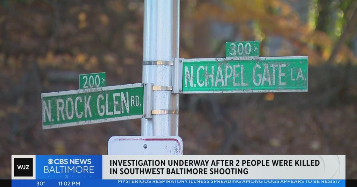 Two shot, killed in Southwest Baltimore Sunday morning - CBS Baltimore