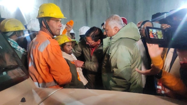 41 men trapped in India tunnel collapse rescued by rat miners after 17 days