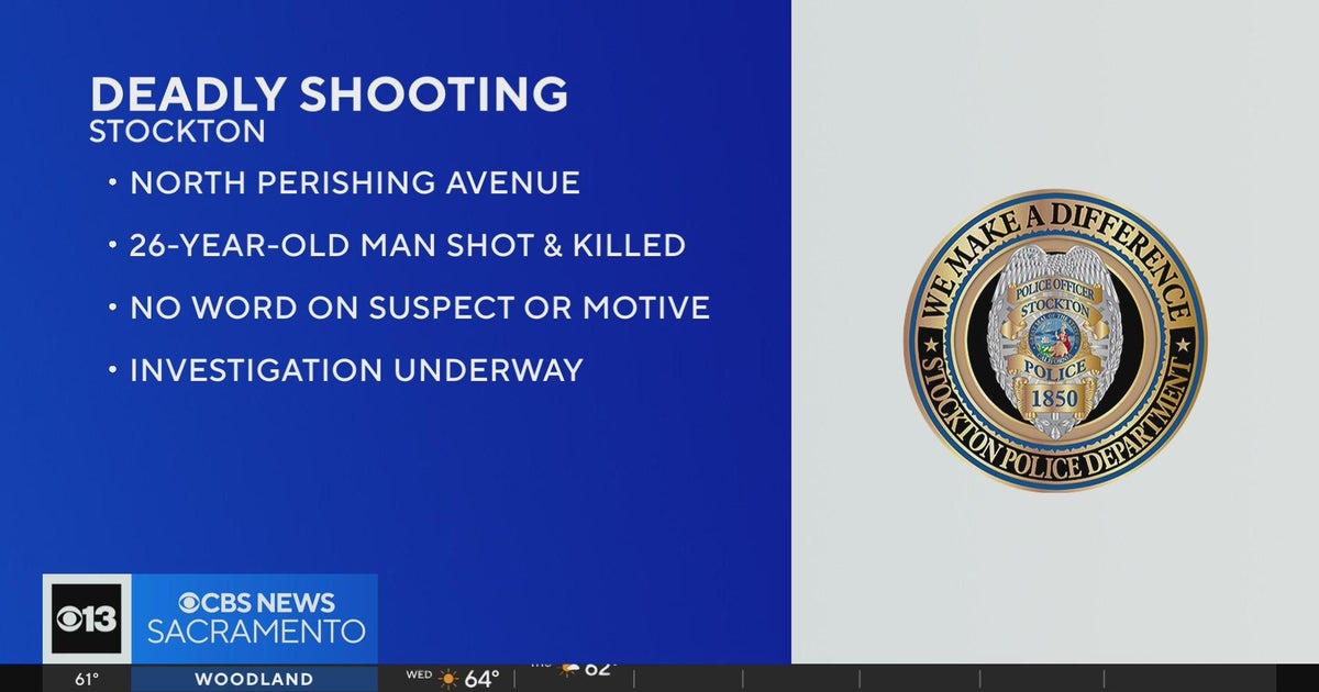 Man killed in shooting on Pershing Avenue in Stockton