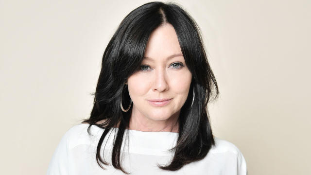 Shannen Doherty poses for a portrait at the Hero Dog Awards at the Beverly Hilton on Oct. 5, 2019, in Beverly Hills, California. 