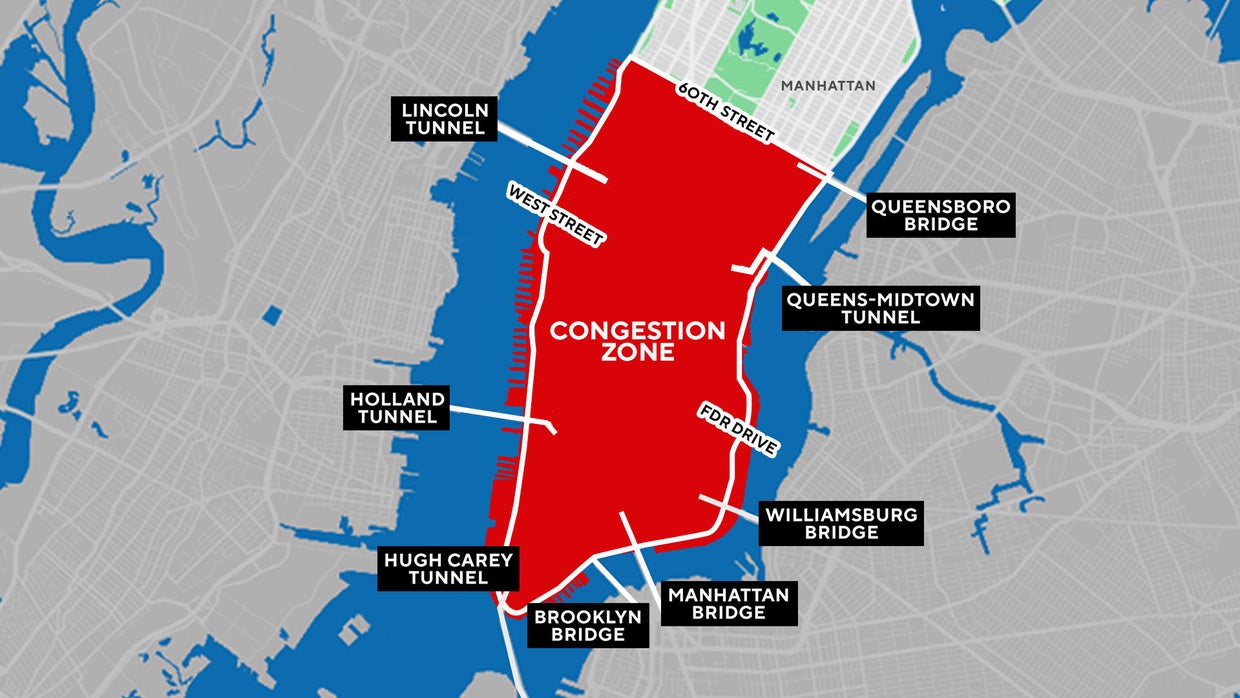 Congestion pricing in NYC: Map, questions and answers - CBS New York