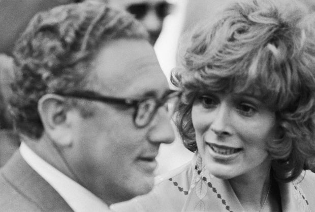 Kissinger and Girlfriend at Nixon's Pool Party