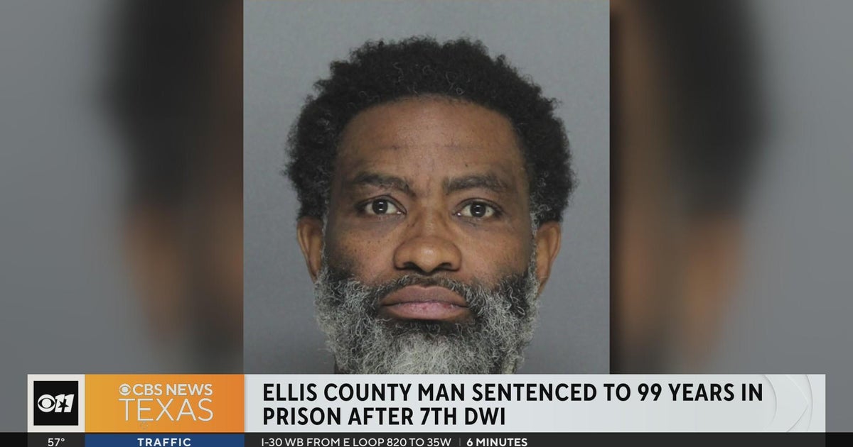 Ellis County man sentenced to 99 years after 7th DWI - CBS Texas