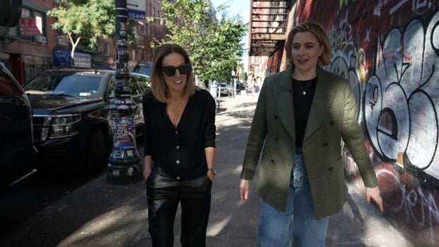 Sharyn Alfosni and Greta Gerwig