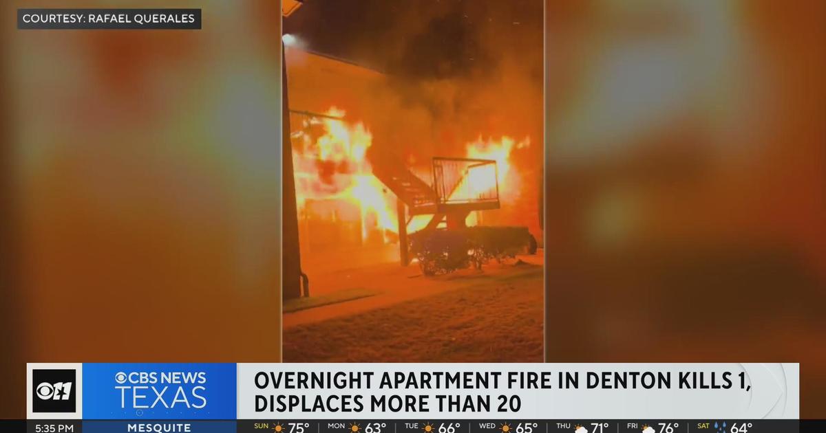 Overnight apartment fire in Denton kills 1, displaces more than 20