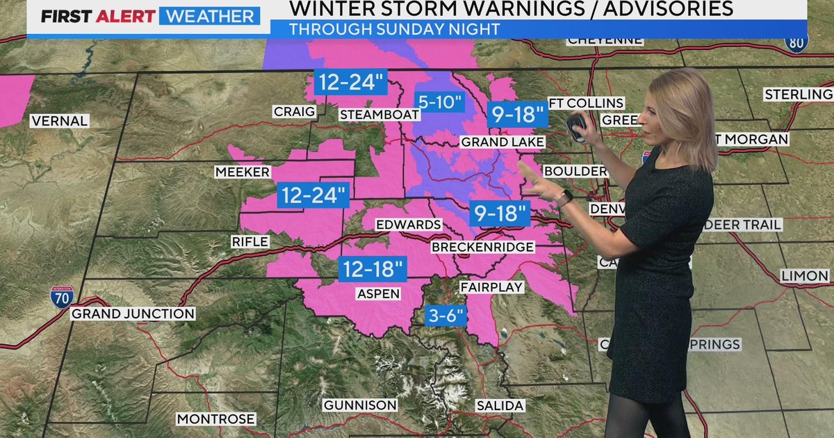Heavy Mountain Snow and Wind Through Sunday - CBS Colorado