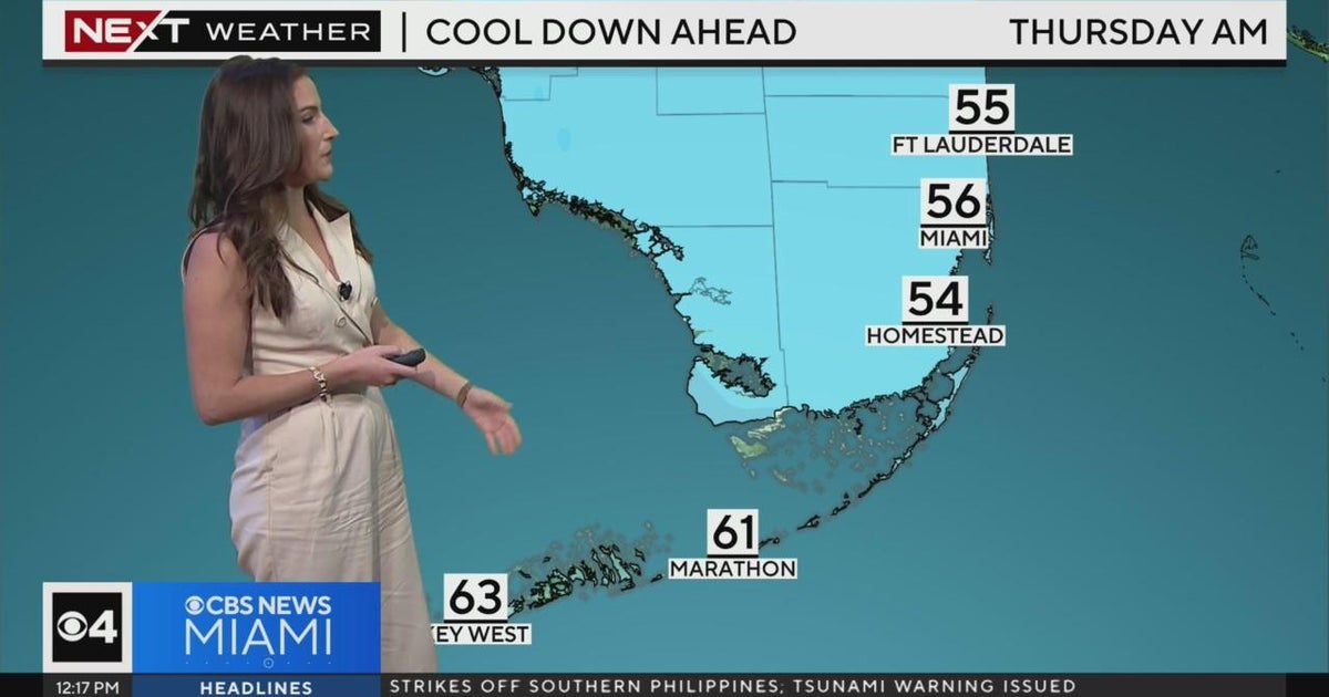Miami weather for noon: warm, mostly dry day - CBS Miami
