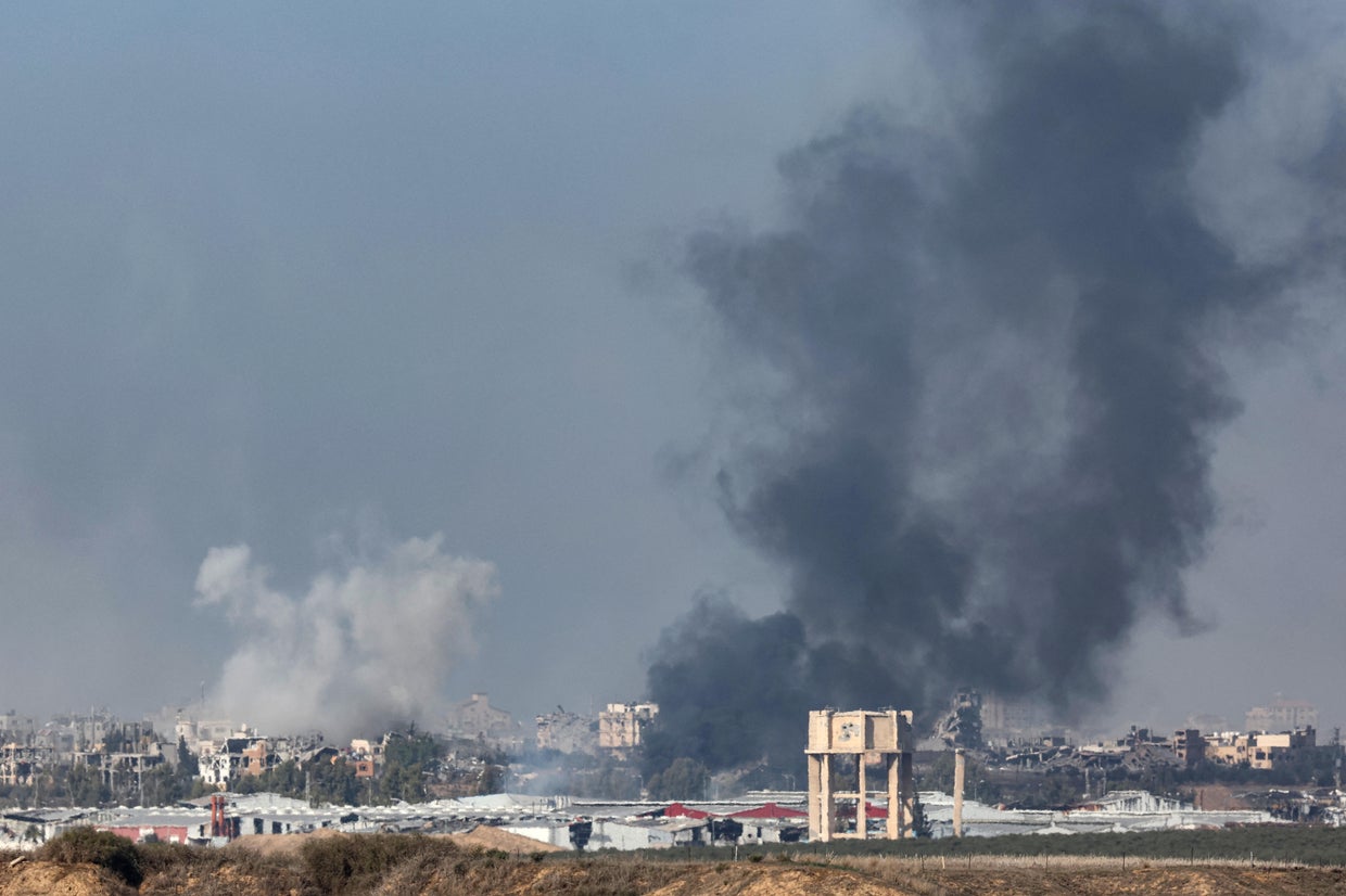 Israel continues bombardment, ground assault in southern Gaza - CBS News