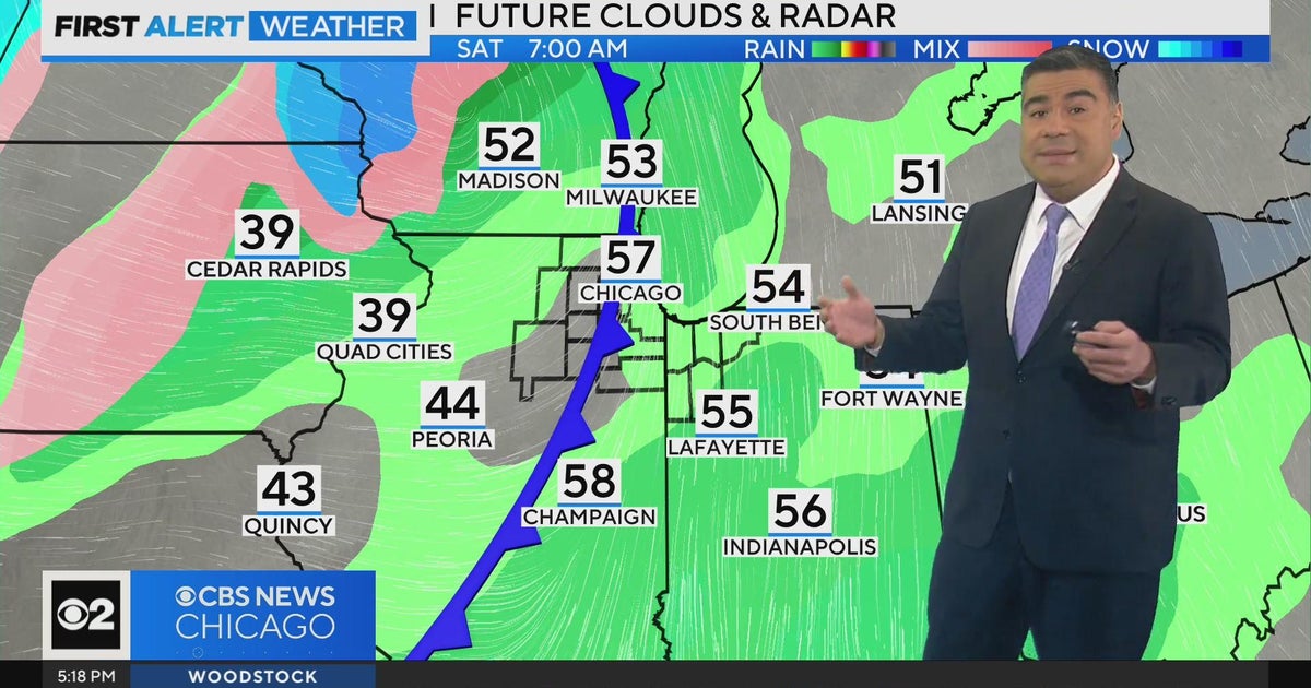 Chicago First Alert Weather: Brief warm-up - CBS Chicago