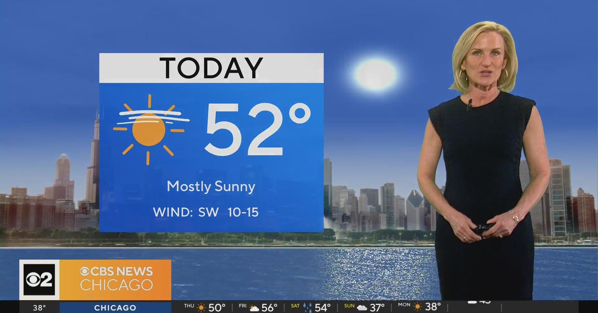 Chicago First Alert Weather: Warmer day Thursday - CBS Chicago