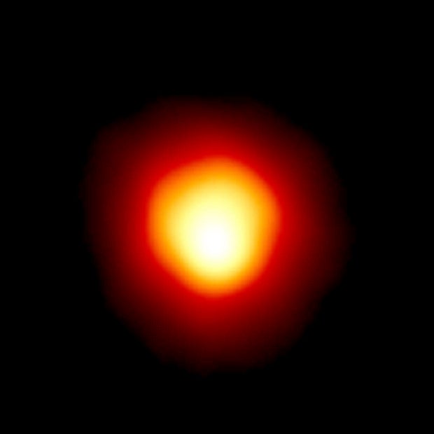 This image made with the Hubble Space Telescope and released by NASA on Aug. 10, 2020, shows the star Alpha Orionis, or Betelgeuse, a red supergiant.