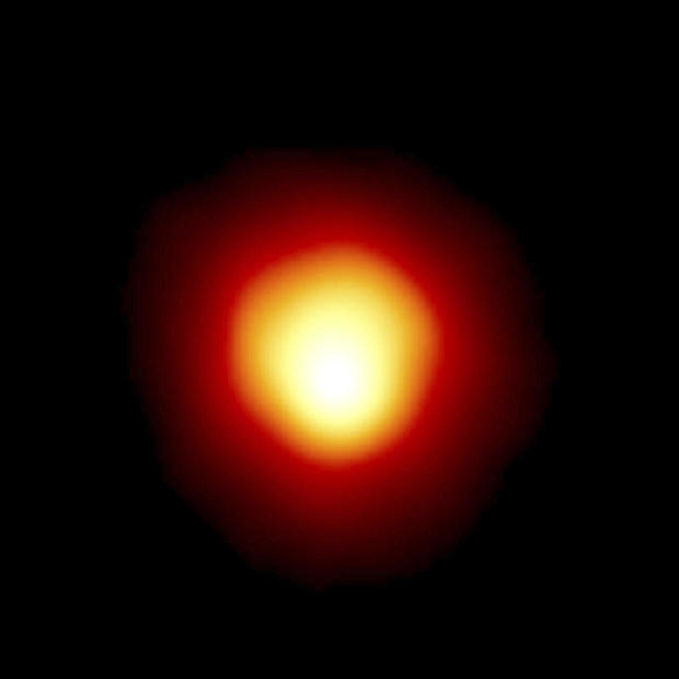 This image made with the Hubble Space Telescope and released by NASA on Aug. 10, 2020, shows the star Alpha Orionis, or Betelgeuse, a red supergiant. 