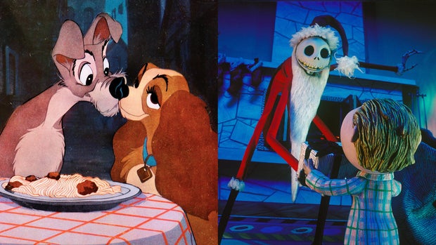 On the set of The Nightmare Before Christmas