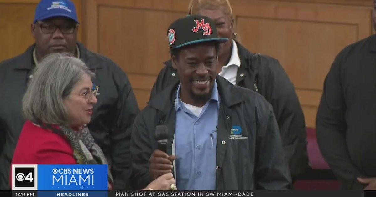 Miami-Dade Strong Waste worker honored for serving to man in health care disaster