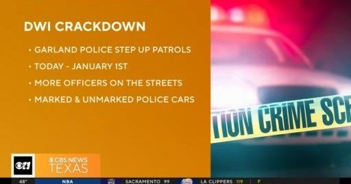 Garland police cracking down on DWIs CBS Texas