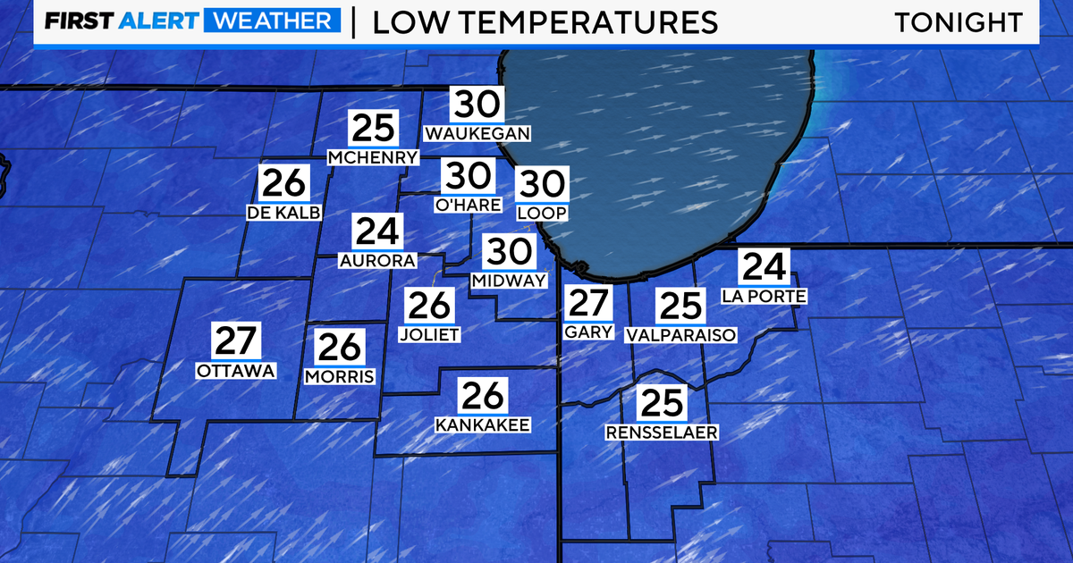 Chicago First Alert Weather: Clear, not as chilly Wednesday night - CBS ...