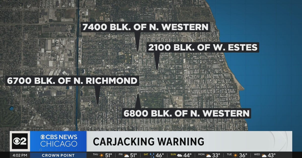 Carjacking warning in West Rogers Park CBS Chicago