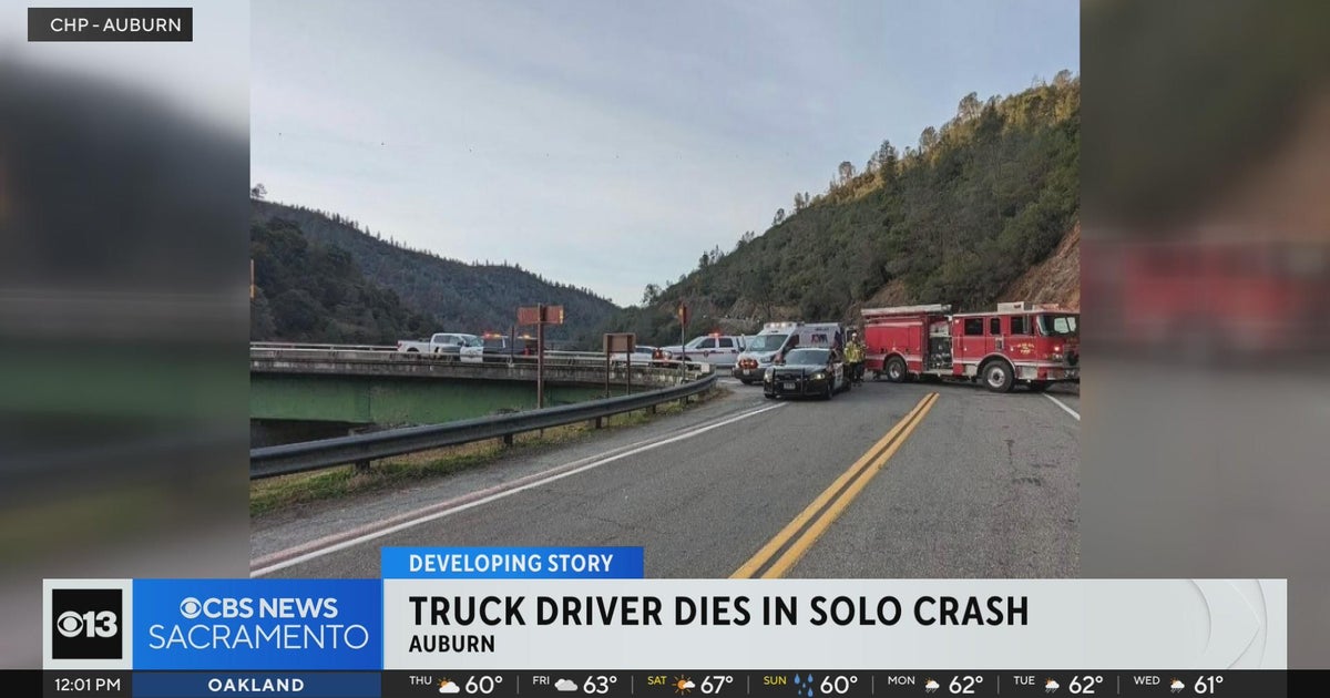 Truck driver dies in Highway 49 crash - CBS Sacramento