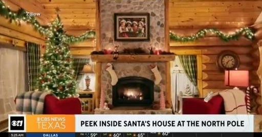 Do you want a peek inside Santa's house at the North Pole?? CBS Texas