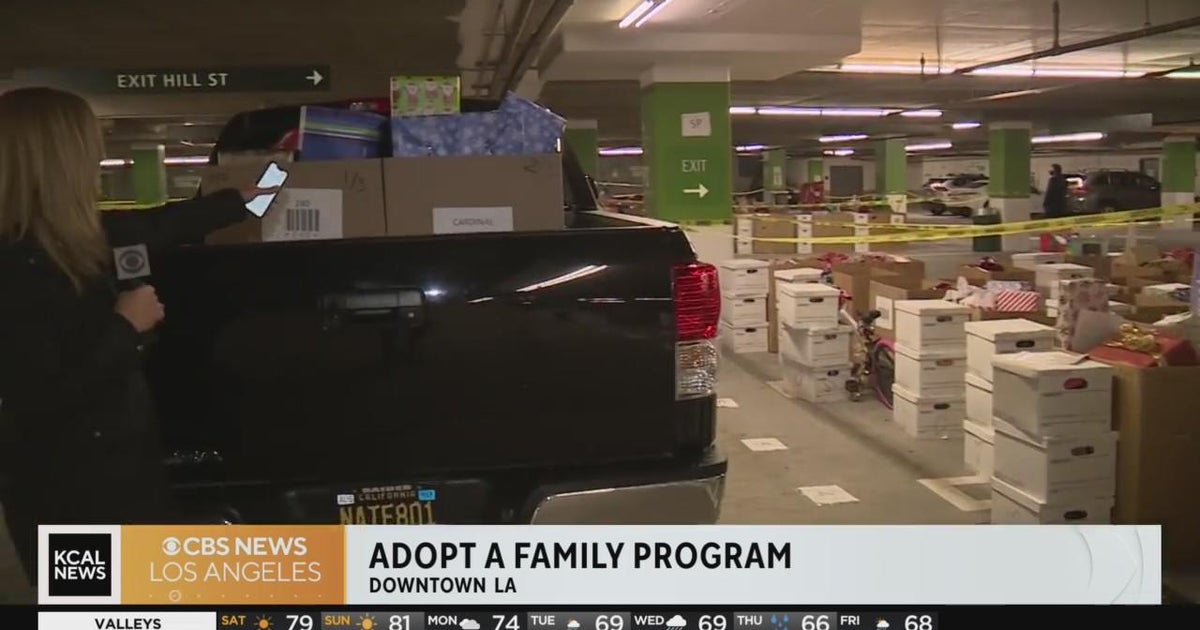 Volunteers with the Adopt-a-Family program are ready to deliver donated ...