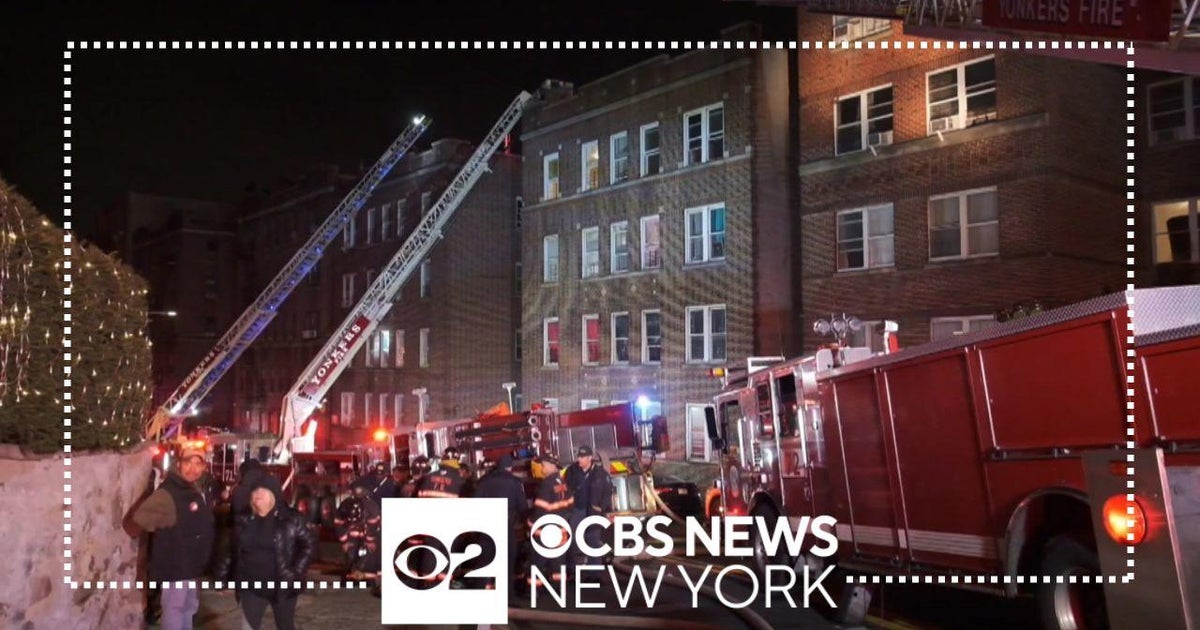 3 hospitalized in Yonkers apartment fire - CBS New York