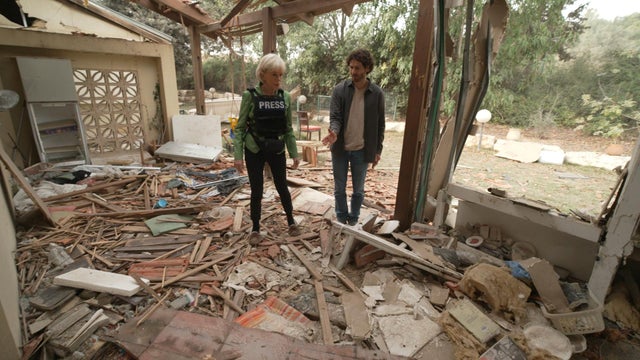 Rubble of home in Israel 