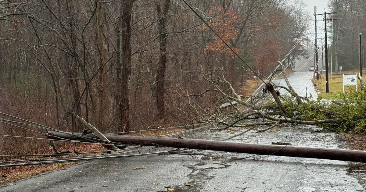 Storm knocks out power to tens of thousands in Massachusetts  CBS Boston